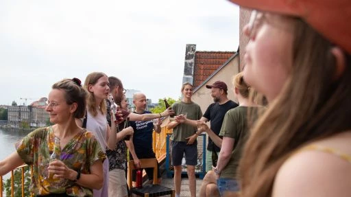 Nachmittags-Team-Event - Brause über den Dächern Berlins