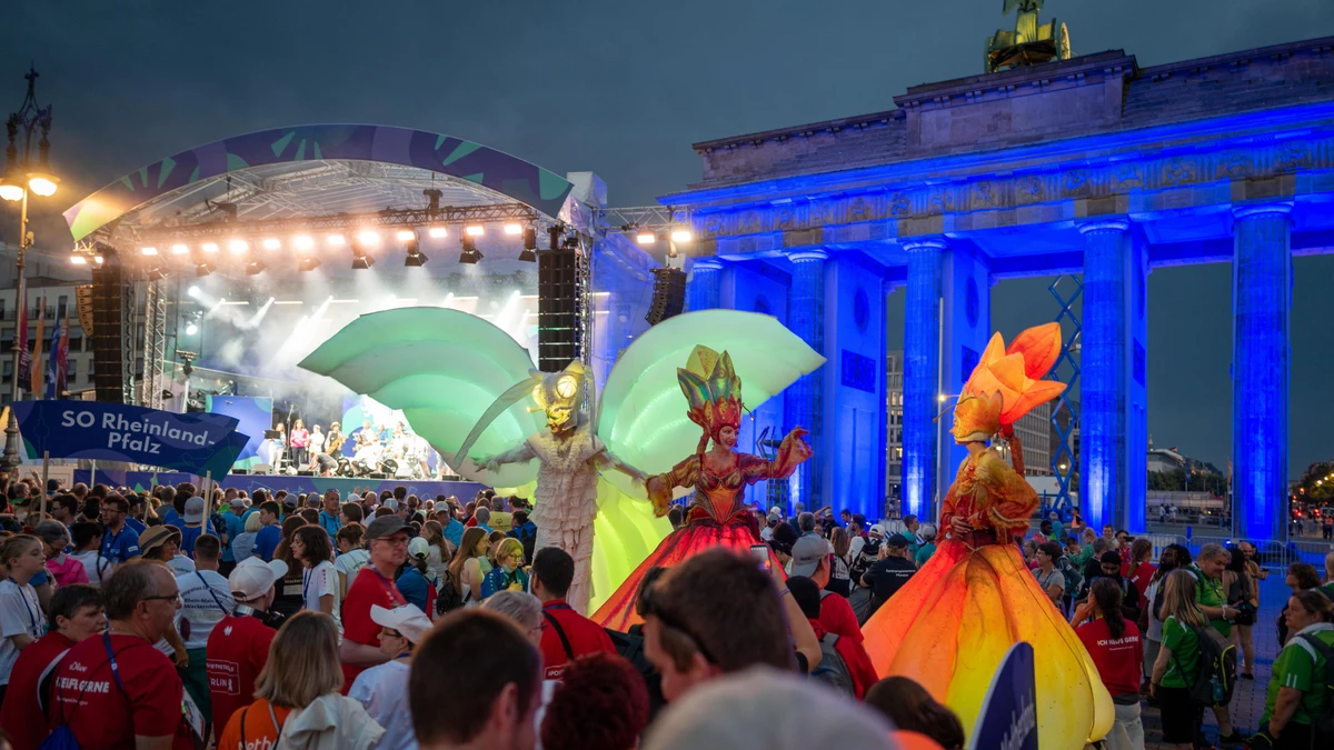 Opening Ceremony Special Olympics 2022 am Brandenburger Tor