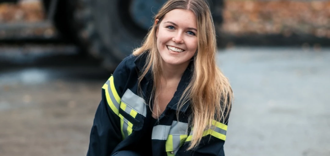 Portrait von Feuerwehrfrau Sophia 